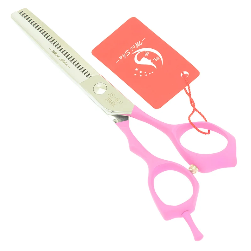 Meisha 6,0 "Розовый Парикмахерские ножницы для укладки набор Japan 440c для стрижки волос Истончение Tesoura нахалы вторглись поставщиков HA0435