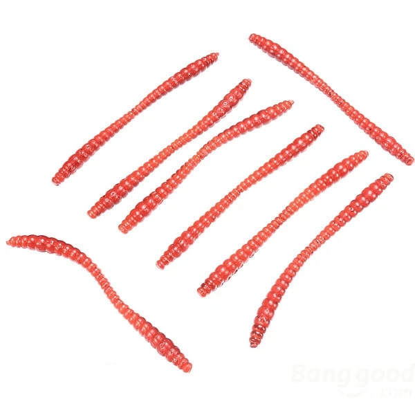 Menton 20PCS 6cm Silicon Worm Bait Fishing Lure Grub | Спорт и развлечения