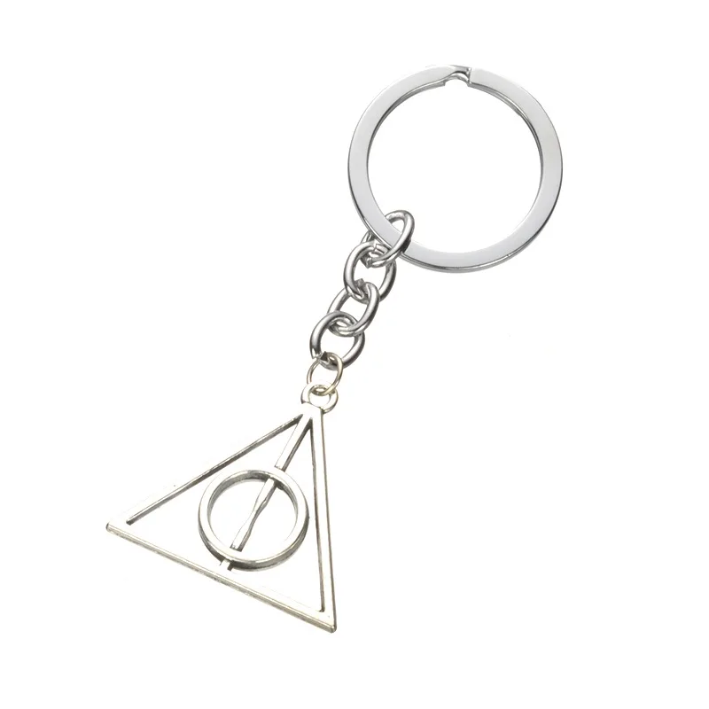 

Children's Gifts Fashion Alloy Keychain Harry Potter Death Hallows Pentagram Cross Wings Keychain Pendant