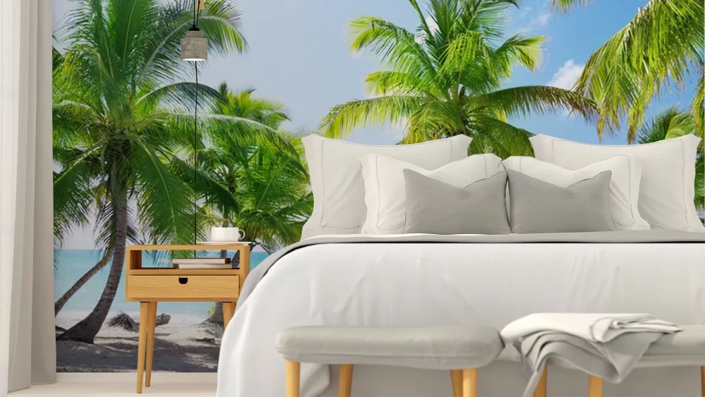 wall-murals-bedroom-themes-virtual-category-paradise-island-in-the-dominican-republic