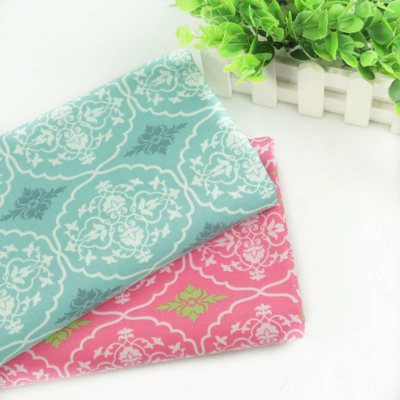 

Plain Pure Cotton Fabric DIY Patchwork Cotton Fabric Floral Printed Cotton Sewing Quilting Material Cloth For Home Textile Dress