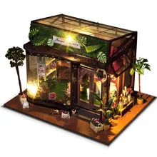 T-Ю td19 танец цветов Дом DIY кукольный домик с крышкой свет Best креативный подарок Коллекция декор
