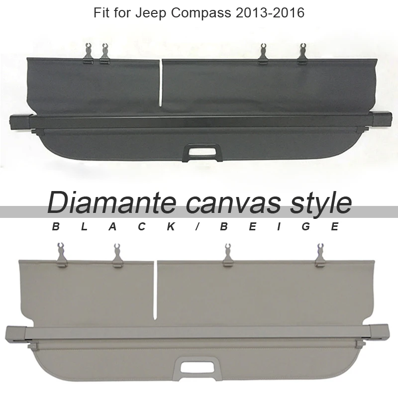 Overe 1 комплект чехол для багажника автомобиля Jeep Compass 2013 2014 2015 2016 Стайлинг Черный