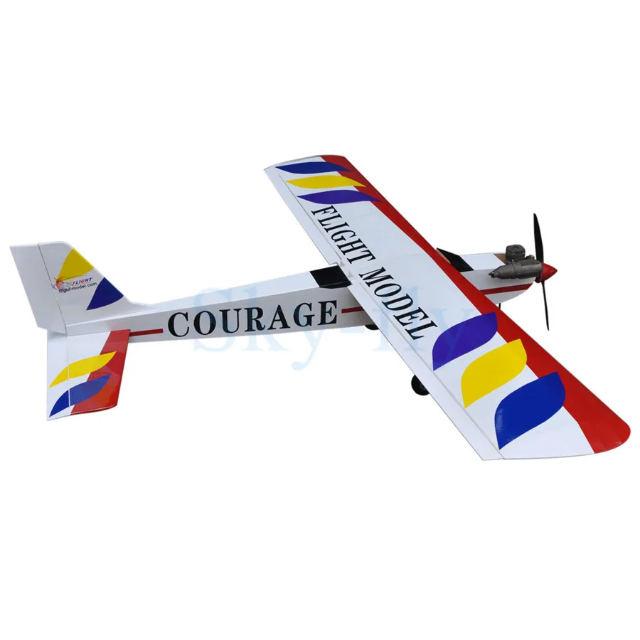 RC plane model Balsa Wood Nitro Trainer Airplane ARF 4CH Courage 10 59.4"in RC Airplanes from