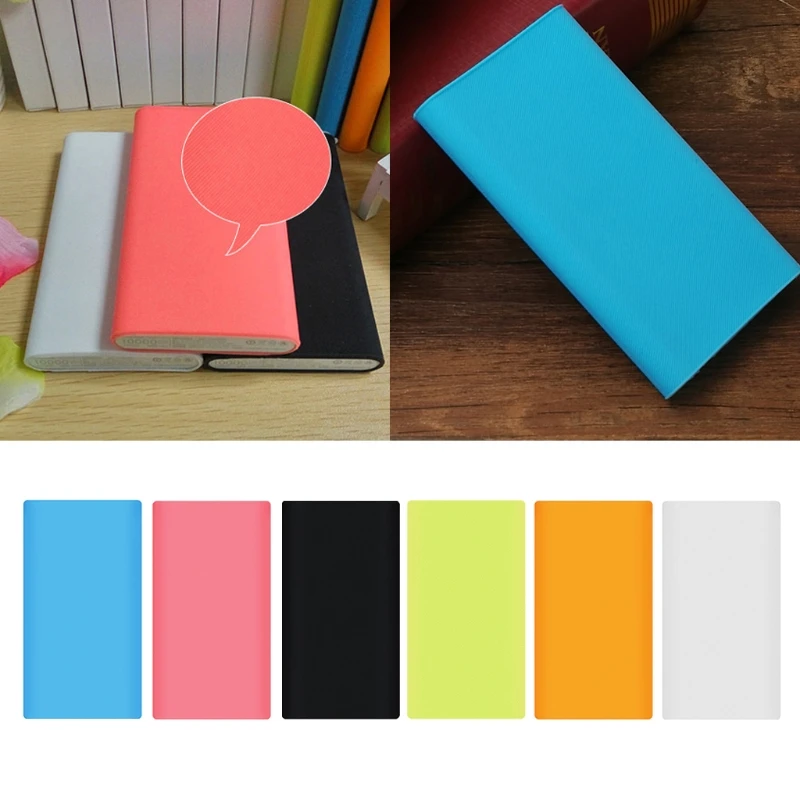 

Silicone Sleeve Protector Case Skin Cover Bag For Xiaomi Power Bank 2 10000mAh
