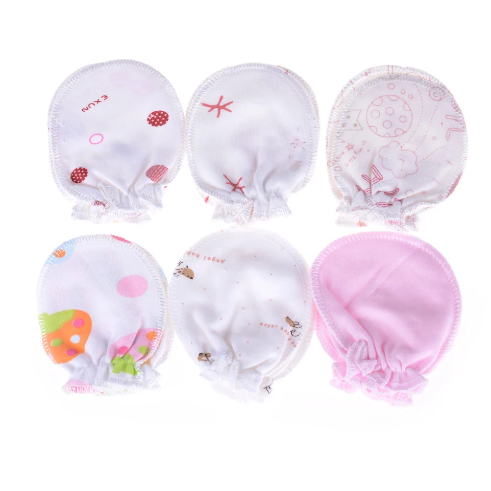 New Soft Mittens One Size Fit Most Baby Fashion Lovely Cartoon Boys Girls Anti Scratch Infant Gloves 1 pair | Детская одежда и