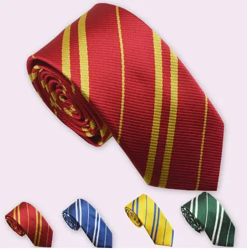 

2019 HOT Necktie ties Gryffindor Slytherin Hufflepuff Ravenclaw Necktie ties Cosplay Costumes 8 Houses Tie Clothing