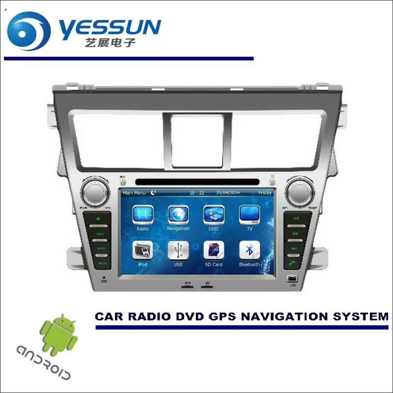 Sale YESSUN For Toyota Vios / Yaris Sedan / Belta 2007~2013 CD DVD GPS Player Navi Radio Stereo HD Car Multimedia Navigation Android 3
