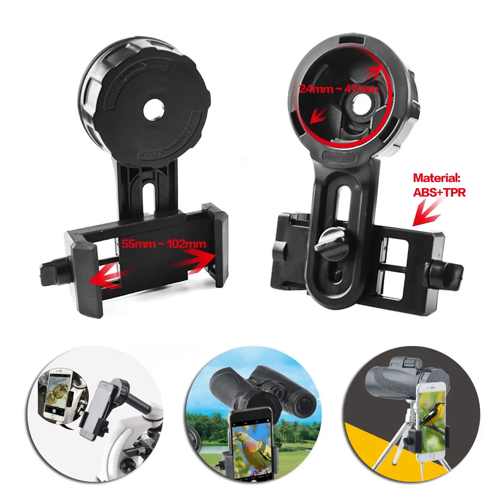 

Smartphone Adapter - Telescope Adapter - Digiscoping Adapter for Spotting Scopes Binocular Monocular Telescope