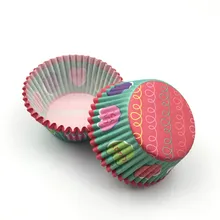 100 шт цветной бумажный торт Кекс лайнер для выпечки Маффин коробка чашка форма для выпечки инструменты для украшения Бумажные Формочки для капкейков