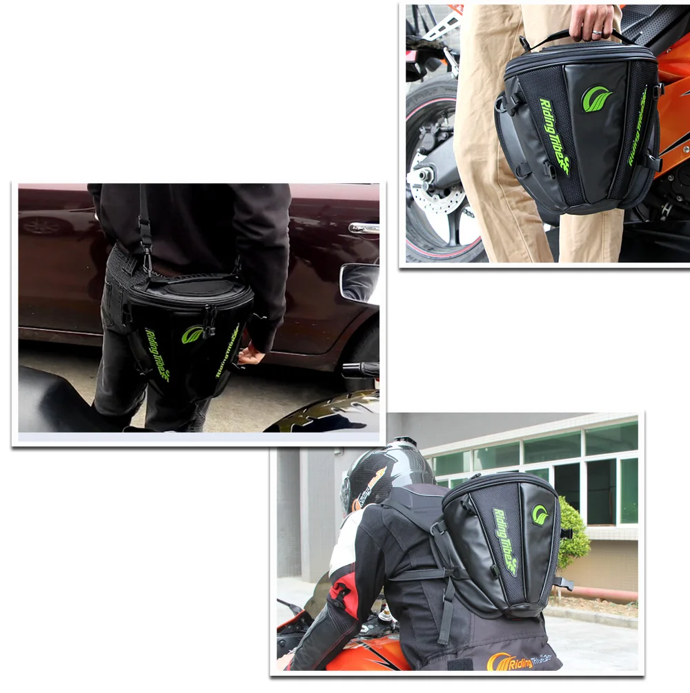 Езда племя универсальная сумка для мотоцикла Мотоцикл Хвост сумка Мода портативный микро-волокно путешествия рюкзак Многофункциональный G-XZ-017