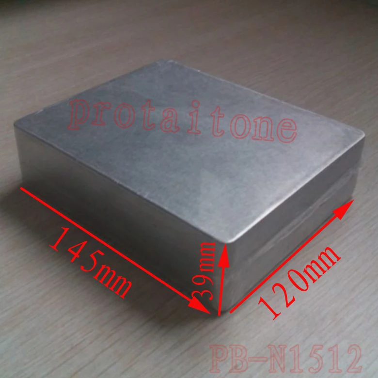 

10 pcs PB-N1512 Professional DIY Aluminum Metal GUITAR EFFECT PEDAL BOX, 145 (L) x120 (W) x39 (H) mm