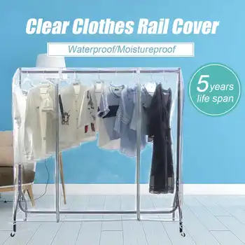 

1.8/1.5/1.2/0.9M Clothing Rail Cover Coat Garment Suit Dress Bags Household Clothes Dustproof Hanging Storage Protector Dust Bag
