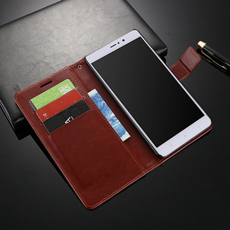 Чехол из искусственной кожи чехол для Xiaomi mi 5s бумажник винтажная подставка