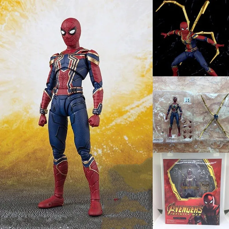 Мстители Бесконечность войны танос Доктор Стрэндж Железный человек паук звезда нагрузки фигурка игрушка подарок - Цвет: SpiderMan