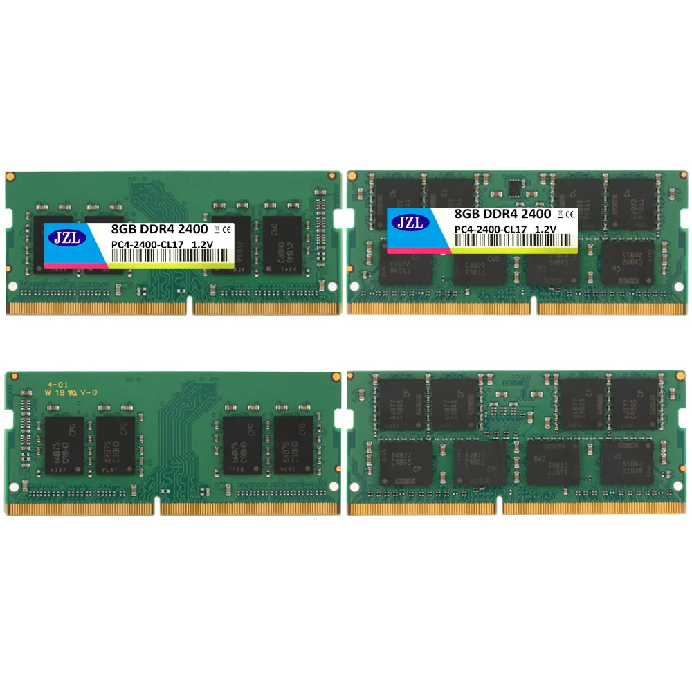 JZL ноутбук Sodimm PC4-19200 DDR4 2400 MHz 8GB PC4 19200 DDR 4 2400 MHz LC17 1,2 V 260-PIN Модуль памяти Ram для Lap top/notebook
