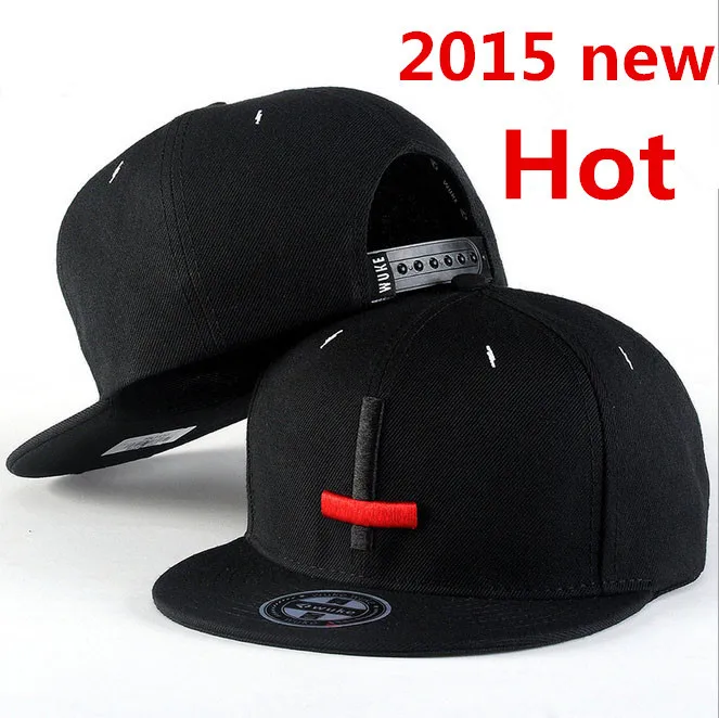 Новинка года, брендовые кепки в стиле хип-хоп для уличных танцев, кепки с вышивкой черного и красного цветов, мужские бейсболки с застежкой сзади - Цвет: blackandred