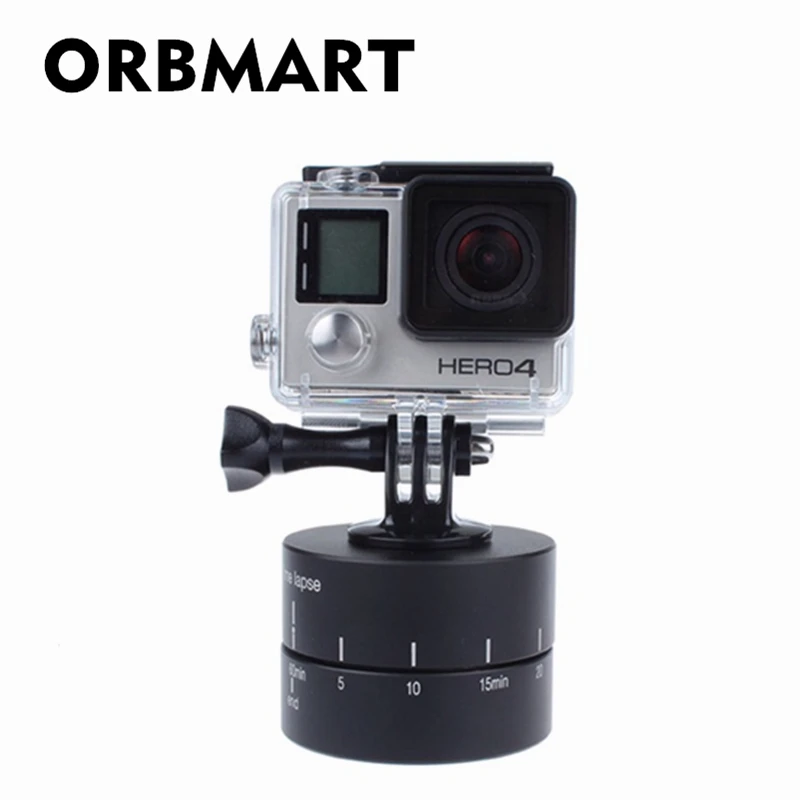 Orbmart 360 Degree Rotating Head Delay 60 1 Min Time Lapse Shoot Tripod Stand For Gopro Hero 5 6 Sjcam Xiaomi Yi Sport Camera Sports Camcorder Cases Aliexpress