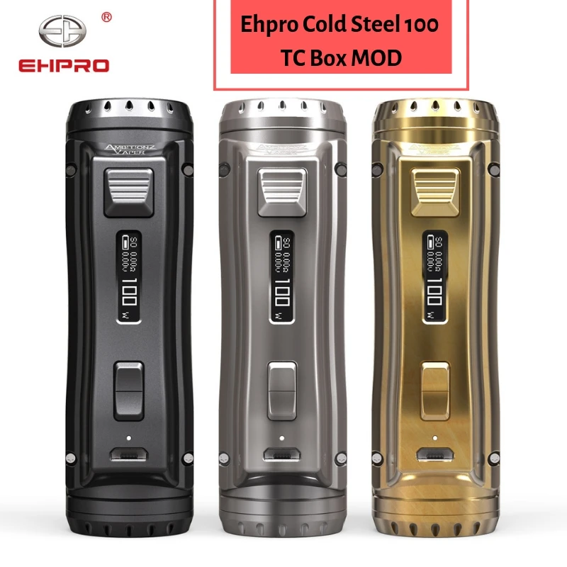 

Newest Ehpro Cold Steel 100 120W TC Box MOD with 0.0018S Ultrafast Firing Speed & Online Software Update vs OBS /Drag 2