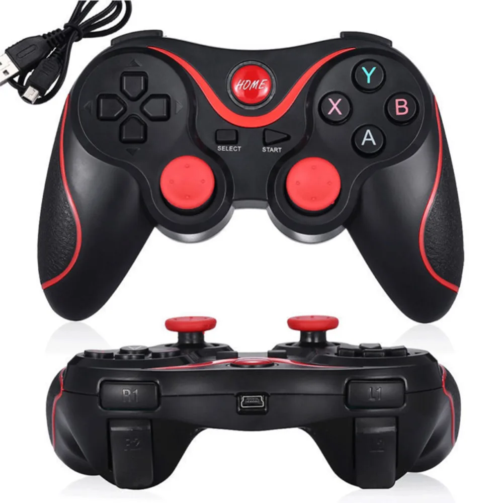 

Wireless Bluetooth Gamepads For Phone IOS Android Black Game Controller For TV PC Game Joystick 2017 New