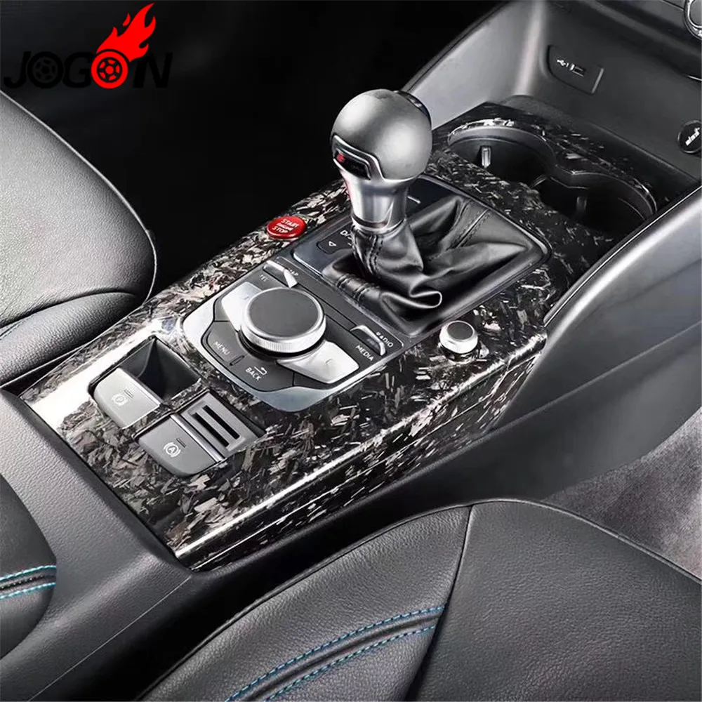 Accessories 10pcs Carbon Fiber Interior Moldings Central