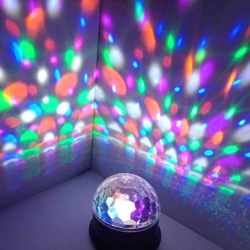 

LED Magic Ball Light, Red Green Blue Yellow Purple White Six, Stage Ambient Light can use BHT command