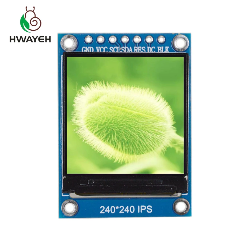 

1.3 inch 7 pin IPS HD TFT ST7789 Drive IC 240*240 SPI Communication 3.3V Voltage 4Wire SPI Interface Full Color LCD OLED Display