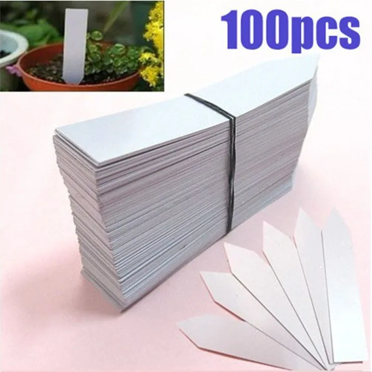 

100pcs Plastic Plant Labels Mark T-type Plant Tag Garden Ornaments Gardening Label Nursery Flower Tag Plant Seed Label D5