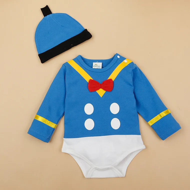 Комбинезоны с длинными рукавами и шапкой для новорожденных мальчиков и девочек; Одежда для новорожденных; костюм с героями мультфильмов; мягкие детские комбинезоны из хлопка; 6 цветов