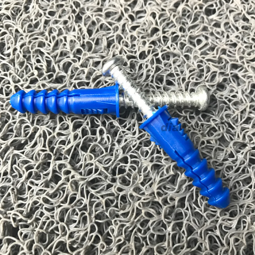 

7x30 mm. 50pcs.The high-quality plastic expansion pipe Wall Plugs Plastic Expansion with screw kit.