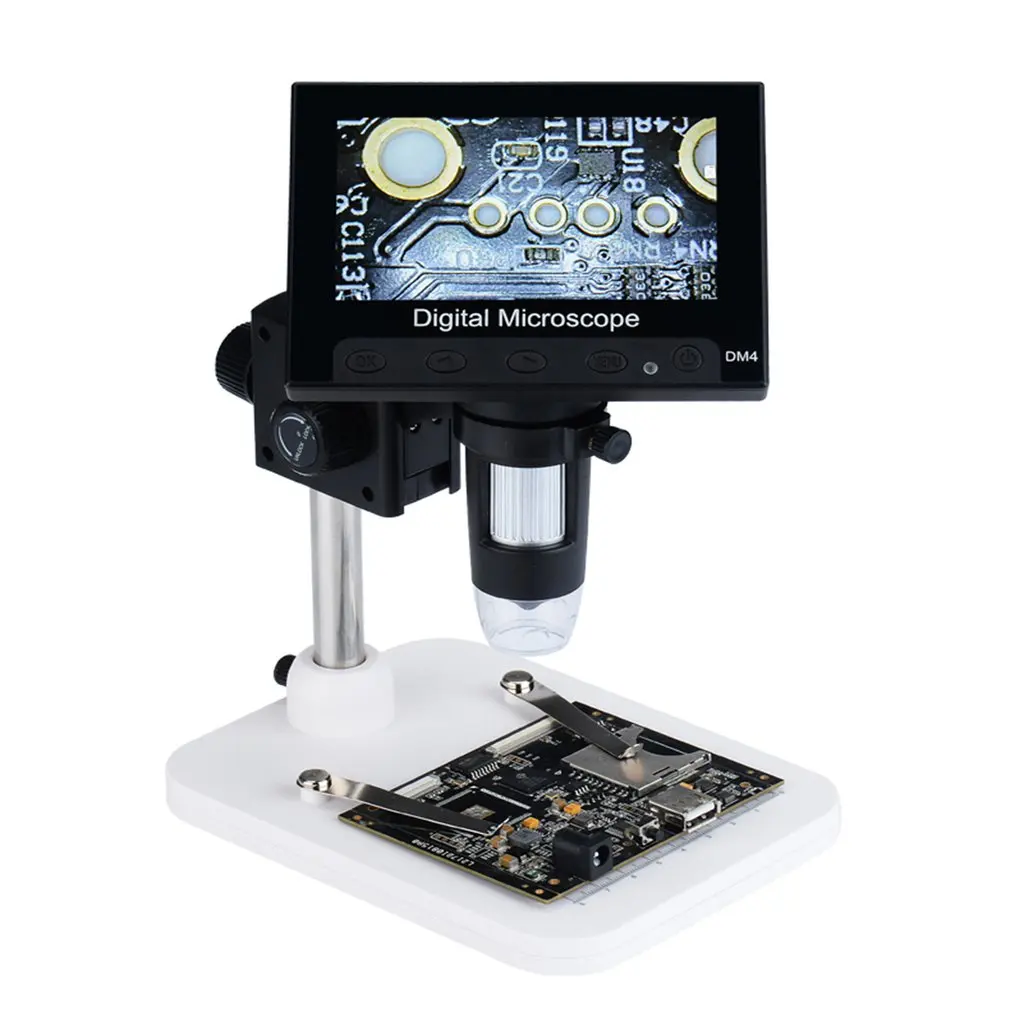 

DM4 4.3 Inch Screen Display Digital USB Microscope Electronic Microscope 2MP USB Digital Camera Microscope Endoscope
