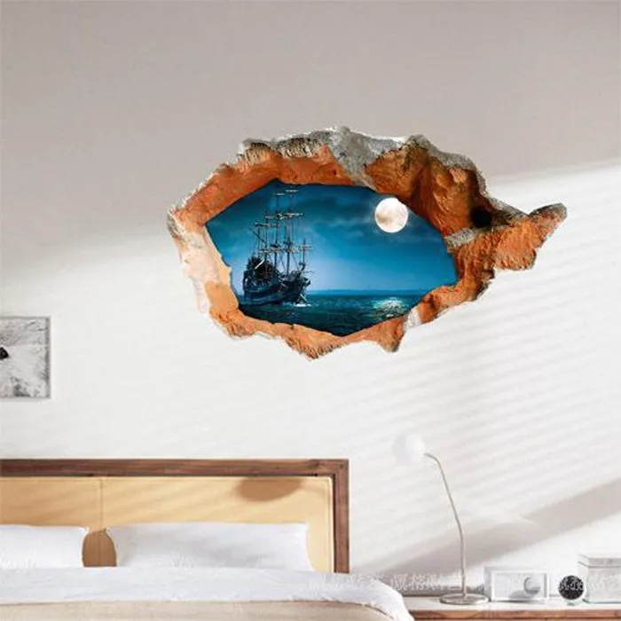 3D Wall Stickers Decorative Painting Wallpaper Art Decor Mural Child Room Home Decoration Removable Bedroom Sitting In From 3D Wall Stickers Decorative Painting Wallpaper Art Decor Mural Child Room Home Decoration Removable Bedroom Sitting In From