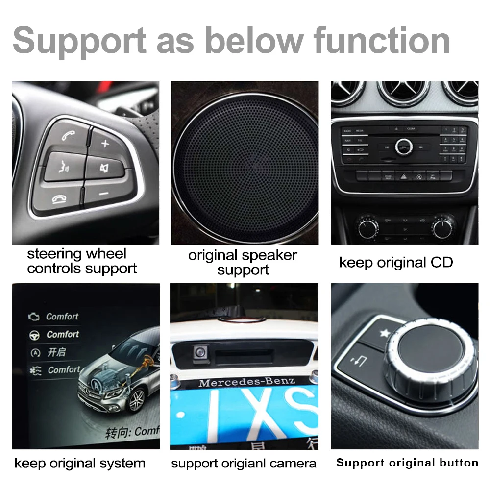 Perfect For Mercedes Benz GLC 2015~2019 NTG Car Audio Android GPS Navigation WiFi 3G 4G Multimedia player Bluetooth 1080P WIFI HD Screen 4
