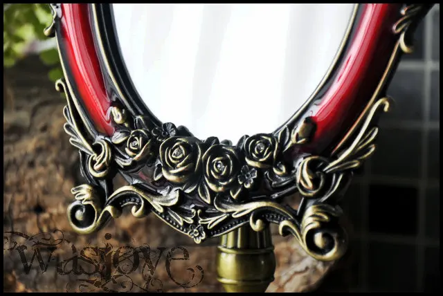 one face retro desktop makeup mirror for vanity table antique framed mirror for home decoration round mirror J015 one face retro desktop makeup mirror for vanity table antique framed mirror for home decoration round mirror J015