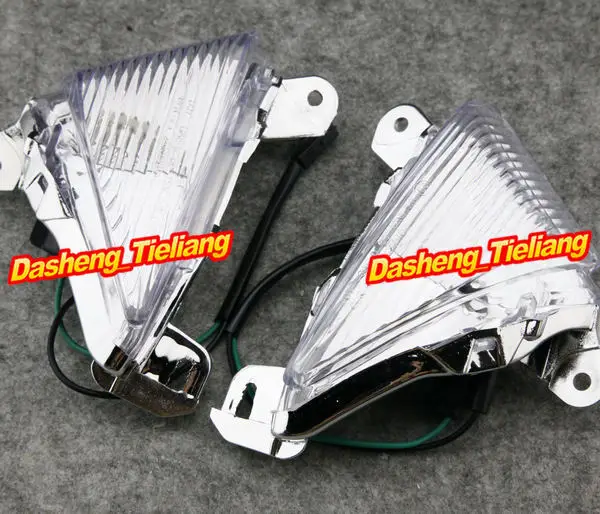For Kawasaki NINJA ZX10R CONCOURS 650R ZX14 ZX6R 636 Front Turn Signals Indicator Lamp Blinker Lens Cover Motorcycle Parts Clear |