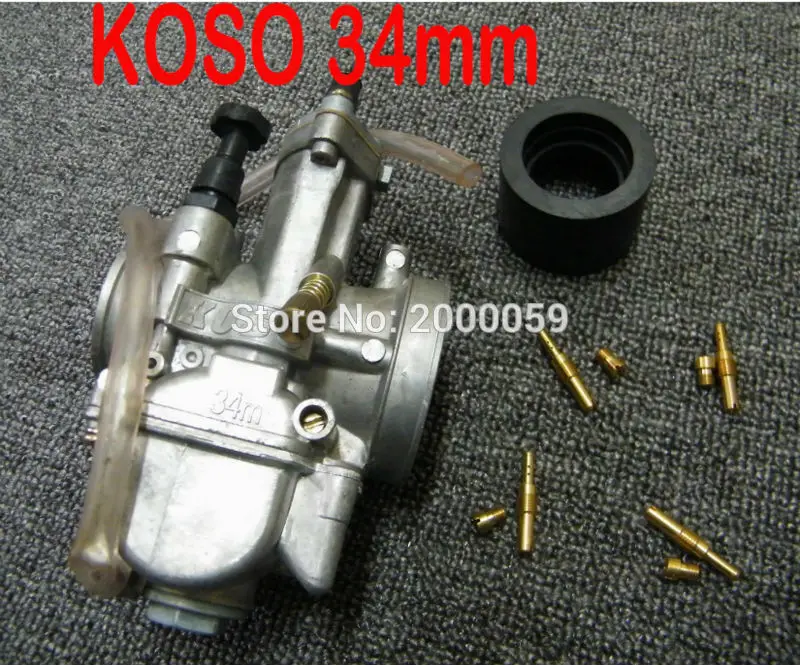 

Performance Carb KOSO 34MM Carburetor Power Main Jets Kit ATV Dirt Bike Go Kart Moped Racing