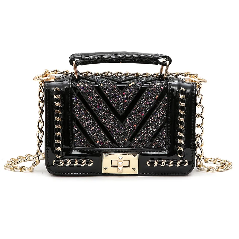 

2018 Luxury Handbags Women Bags Designer Brand Bling Female Chain Small Cross body Bags for Sparkling Messenger Shoulder Bag