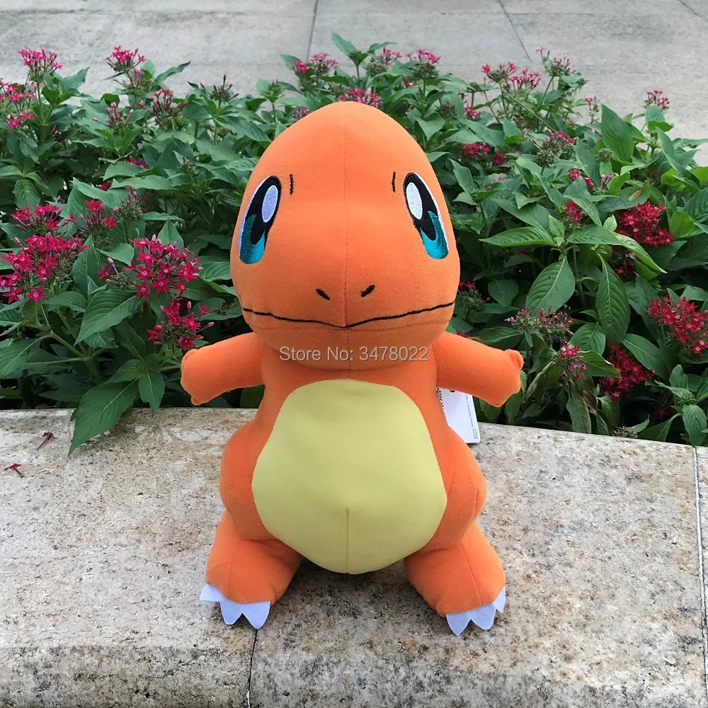 Tanie 28cm śliczne Anime Charmander pluszowa Hitokage smok wypchana zabawka gra miękka lalka