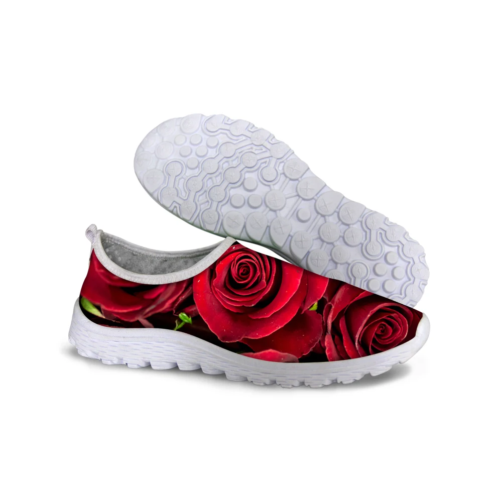 

Fashion colorful floral casual shoes for men,mesh leisure shoes for female red walking shoes outdoor shoes