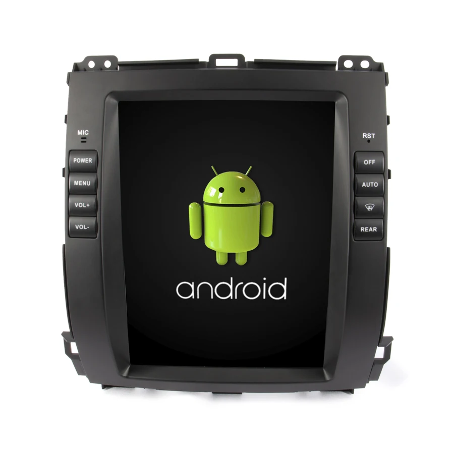 Otojeta вертикальный экран tesla головное устройство четырехъядерный Android 7,1 Автомобильный мультимедийный gps радио плеер для Toyota Prado 04-08 низкий уровень