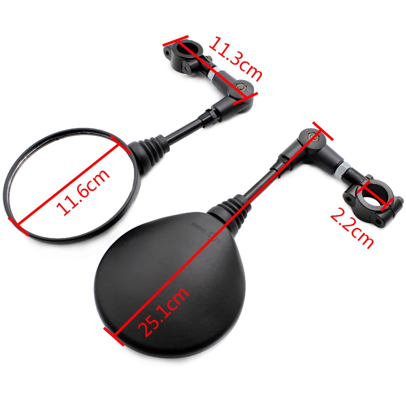 Nuoxintr Motorcycle Mirrors 22MM Handlebar Side Bar End Rear view mirror For Aprilia Ducati BMW Honda Suzuki Kawasaki Yamaha