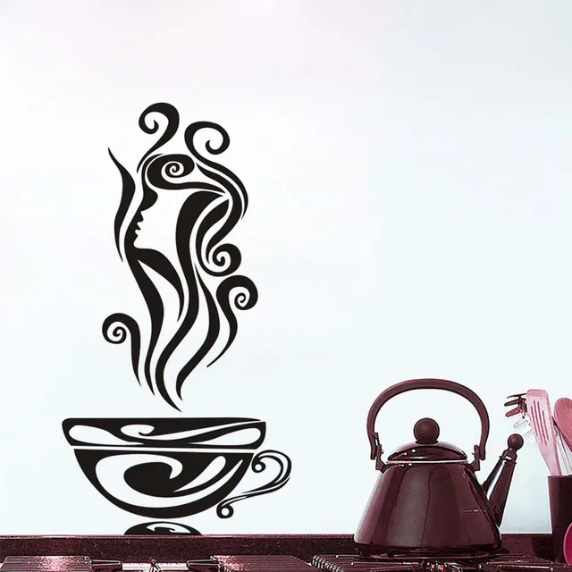 Best Offers Coffee Flower Silhouette Vinyl Sticker For Kitchen Restaurant Modern Home Decor Waterproof Wallpaper Dining Room Wall Art Decals Best Offers Coffee Flower Silhouette Vinyl Sticker For Kitchen Restaurant Modern Home Decor Waterproof Wallpaper Dining Room Wall Art Decals