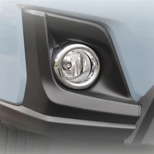 Yimaautotrim яркий авто аксессуар передние противотуманные фары противотуманная фара кольцо Крышка Накладка для Subaru XV Crosstrek