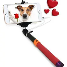 Hobbylan Bluetooth селфи-Палка с проводным держателем для сотового телефона, выдвижная селфи-палка для Apple IOS, samsung и Android d25