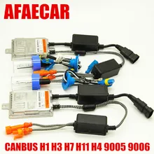 Afaecar Супер Быстрый Яркий ошибок H7 ксенон canbus HID h11 h4 h11 9005 9006 55 W 12 V 4300 k 5000 k 6000 k 8000 k 12000 k