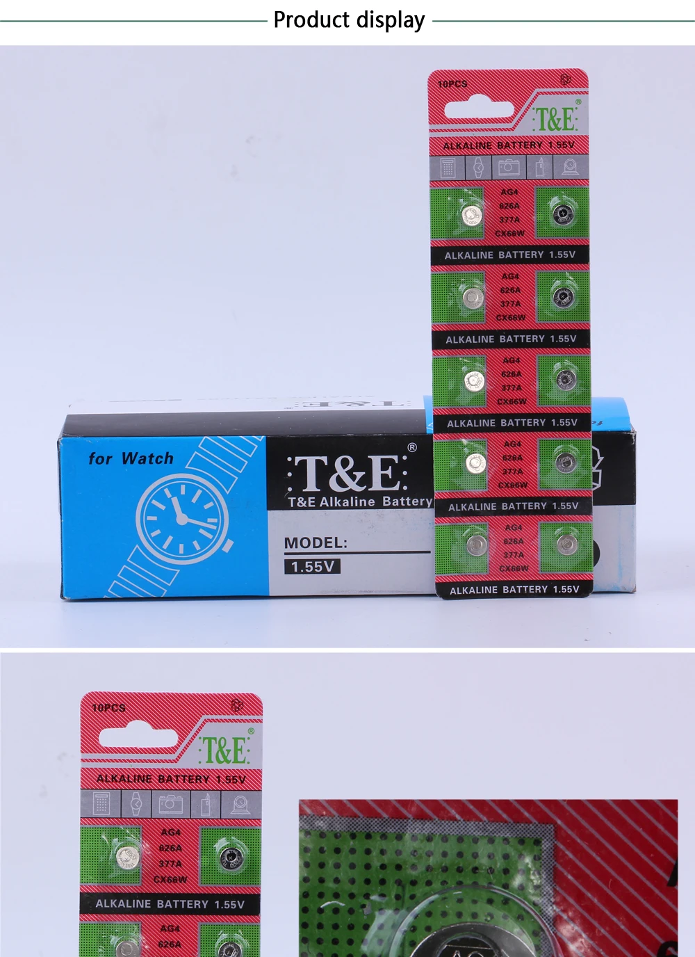 40Pcs LR626 LR66 AG4 SR66 377 177 376 SR626 1.5V Watch Alkaline Battery