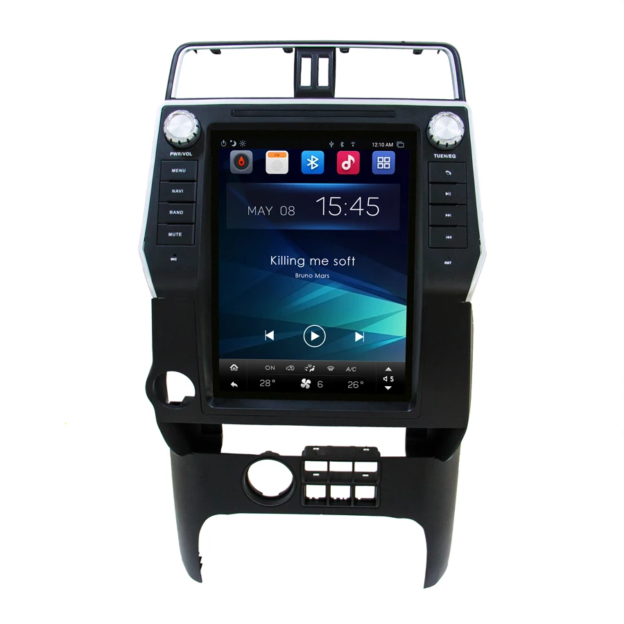 Flash Deal Otojeta vertical screen tesla head units quad core Android 7.1 Car Multimedia GPS Radio player for land cruiser Prado 2018 LC150 2