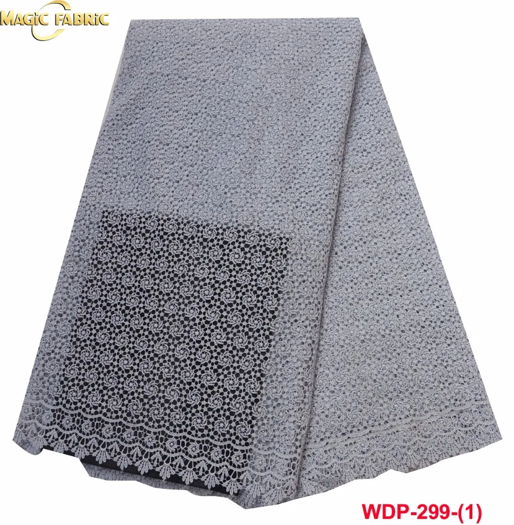 

white african lace fabrics high quality cord lace swiss guipure lace fabric with lots of stones for party dress WDP-299