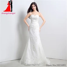 New White Plus Size Lace Wedding Dresses Wedding Party Dress Bridal Gown Vestido de noiva Long Prom Gown