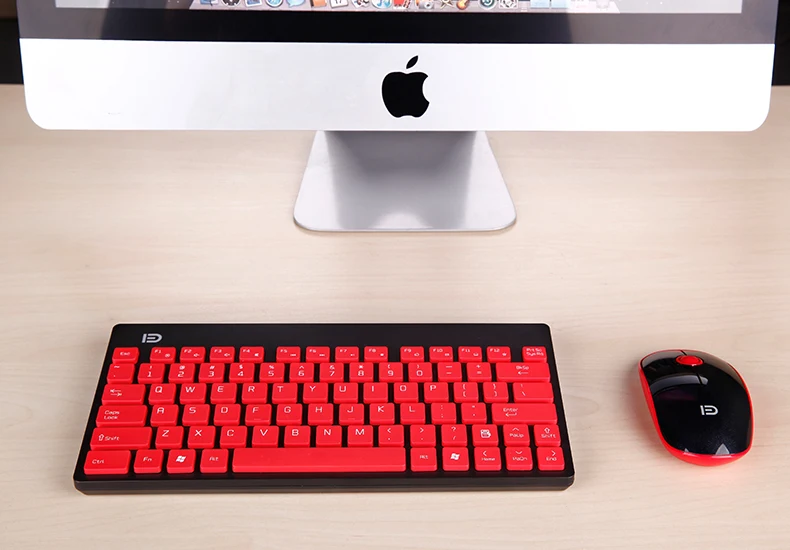 MAORONG торговая мини беспроводная клавиатура и мышь набор немой Домашний ноутбук Настольный для macbook pro Для iMac все в одном компьютере